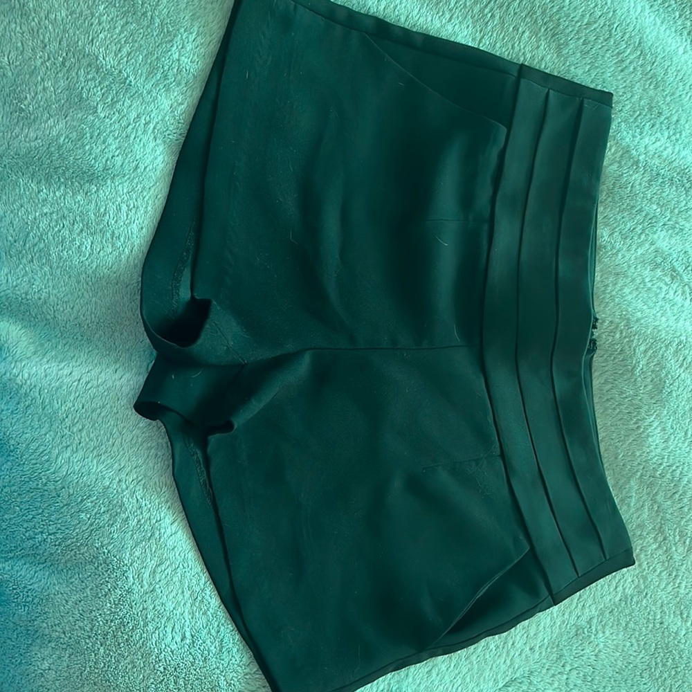 Black silk like dress shorts